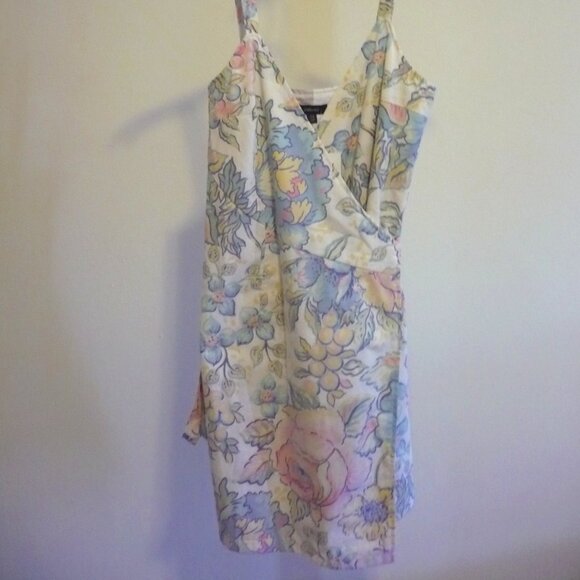 NWT Floral OAK Handmade Pastel Cottagecore Wrap Dress - Picture 1 of 11